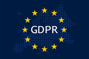 General Data Protection Regulation (GDPR) on european union map background